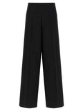 Herno Black Viscose Pants