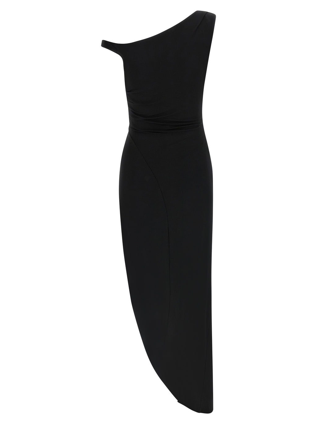 Elisabetta Franchi Black Viscose Midi Dress