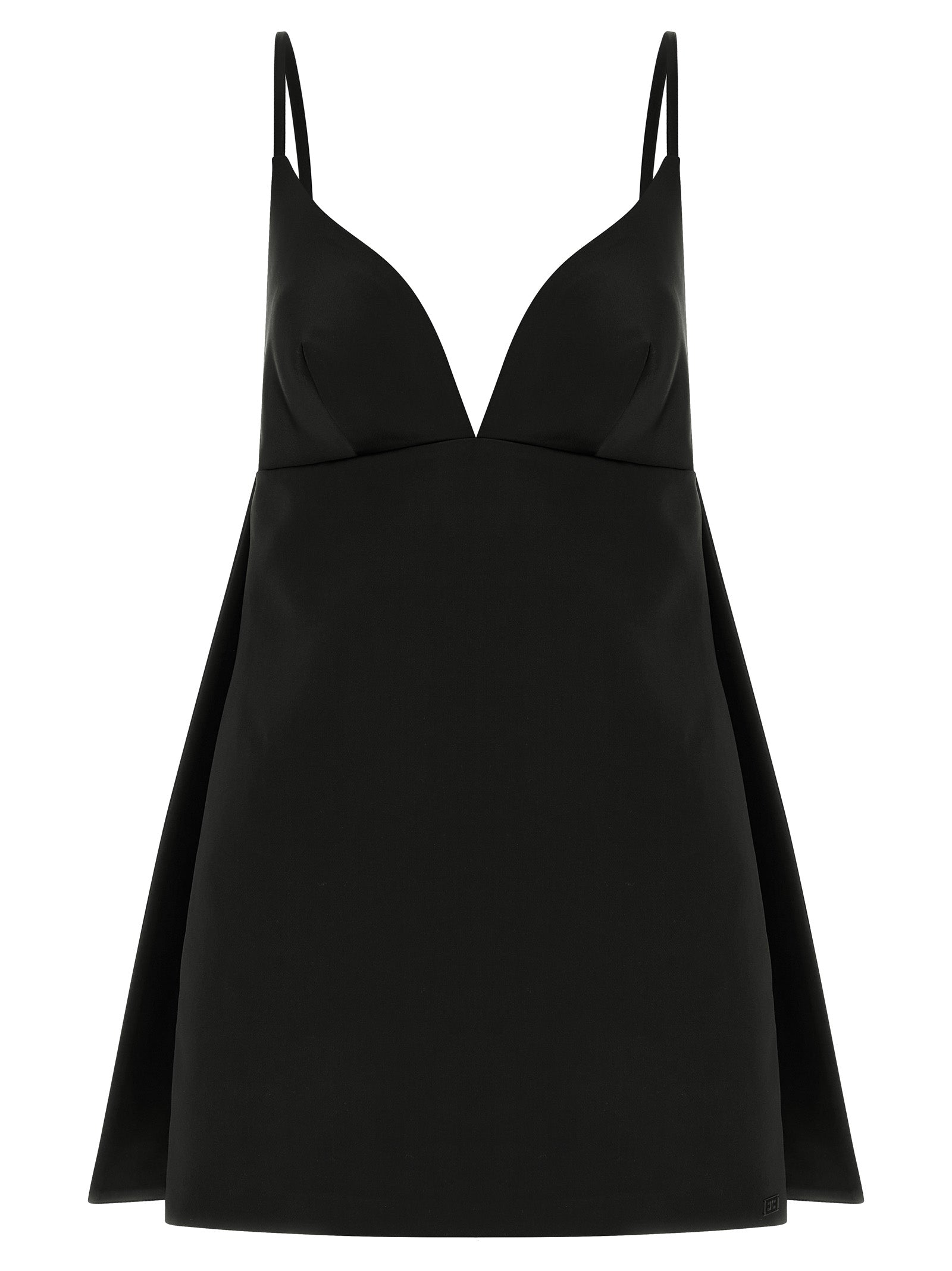 Elisabetta Franchi Black Polyester Short Dress