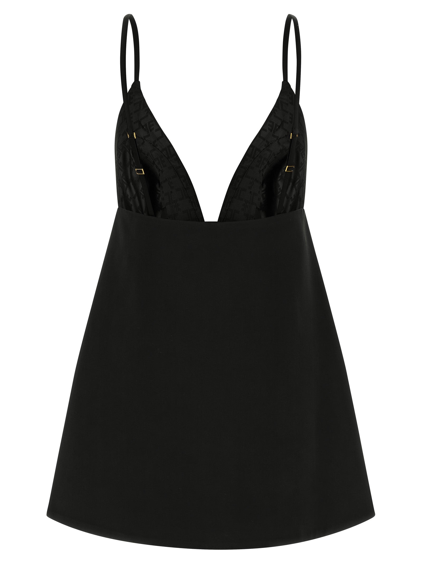 Elisabetta Franchi Black Polyester Short Dress