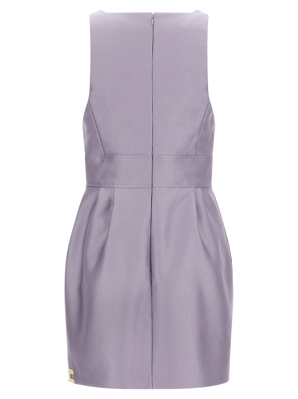 Elisabetta Franchi Purple Polyester Short Dress