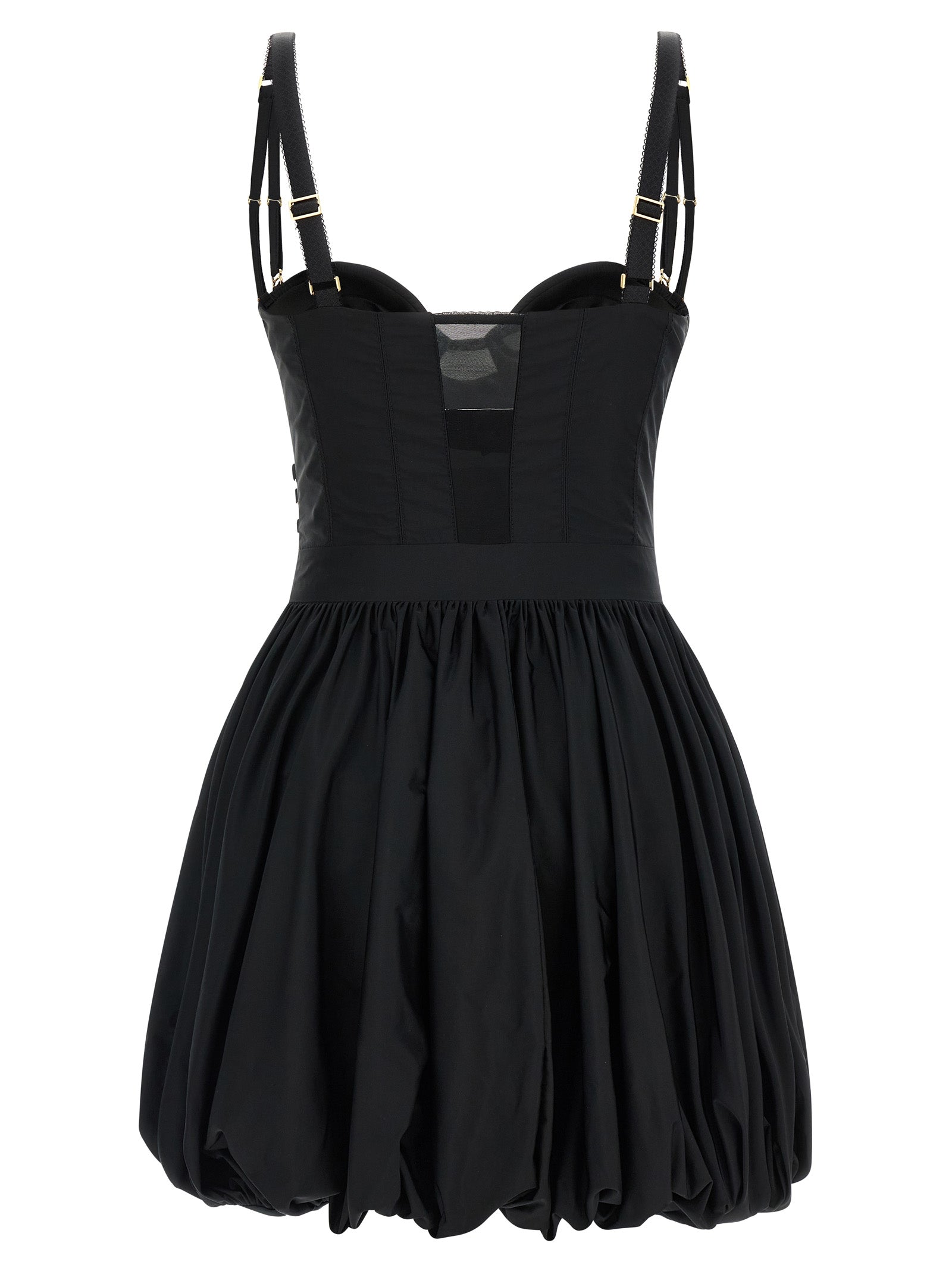 Elisabetta Franchi Black Polyester Short Dress