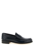 Church's Blue Calfskin Slip-On Loafers