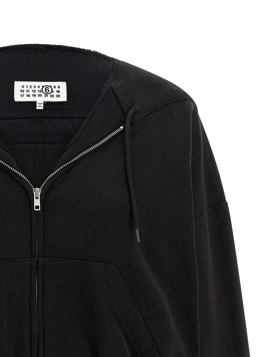 MM6 Maison Margiela Black Cotton Sweatshirt