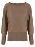 Herno Brown Viscose Cardigan