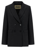 Herno Black Viscose Blazer
