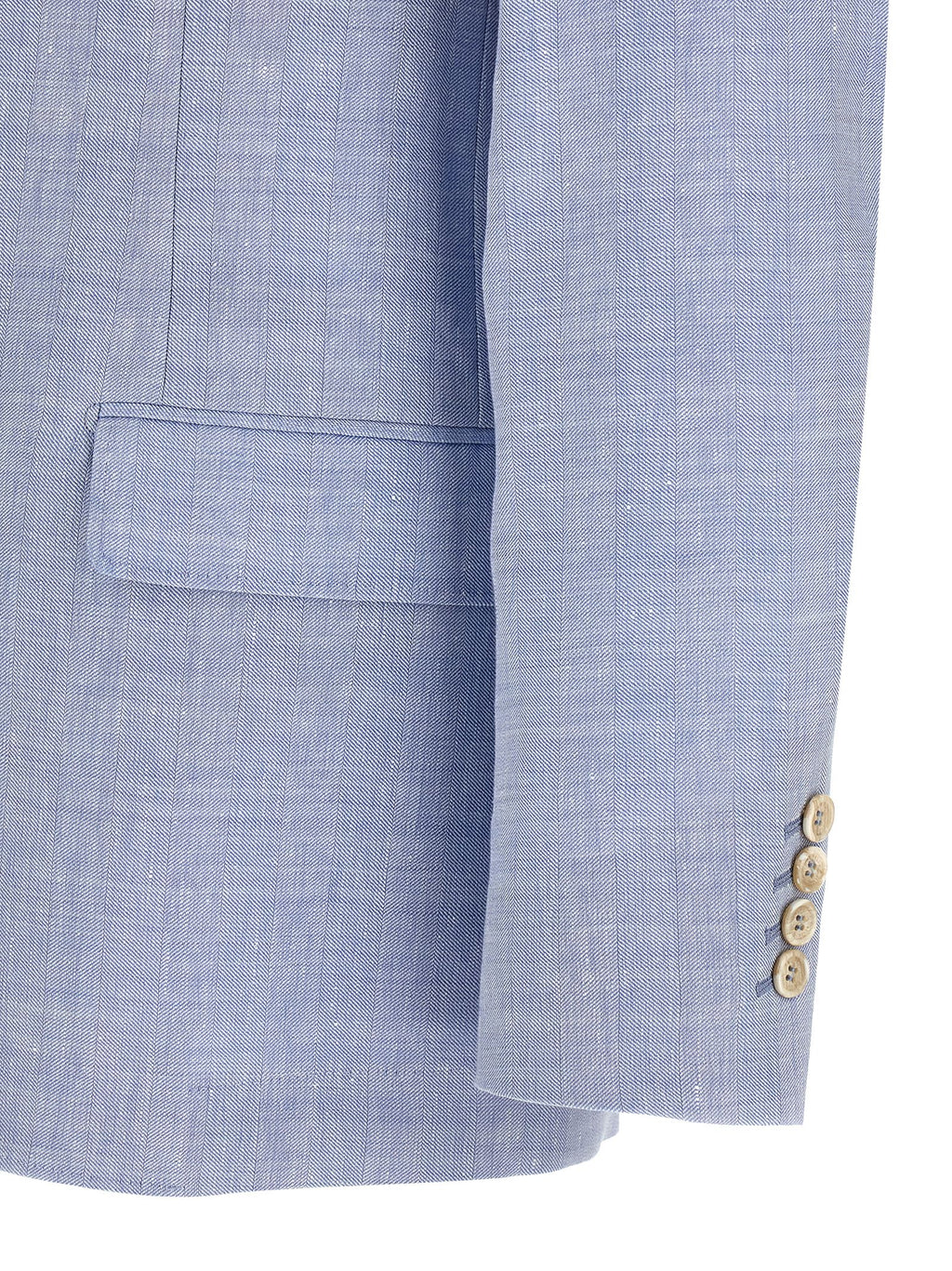 Brunello Cucinelli Blue Linen Blazer