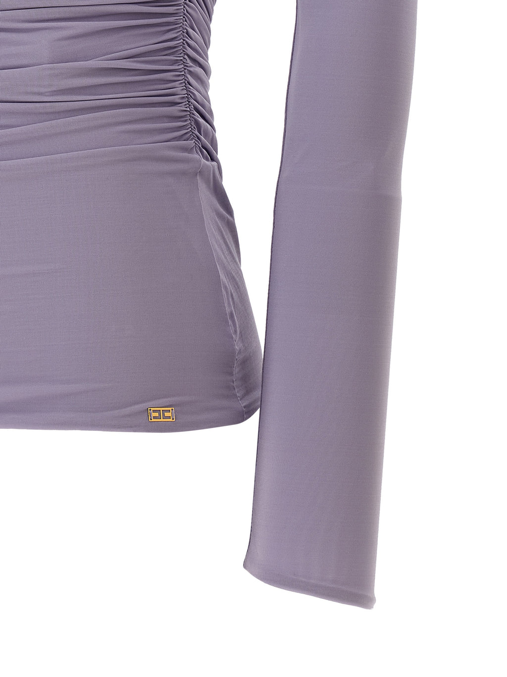 Elisabetta Franchi Purple Viscose Tank Tops