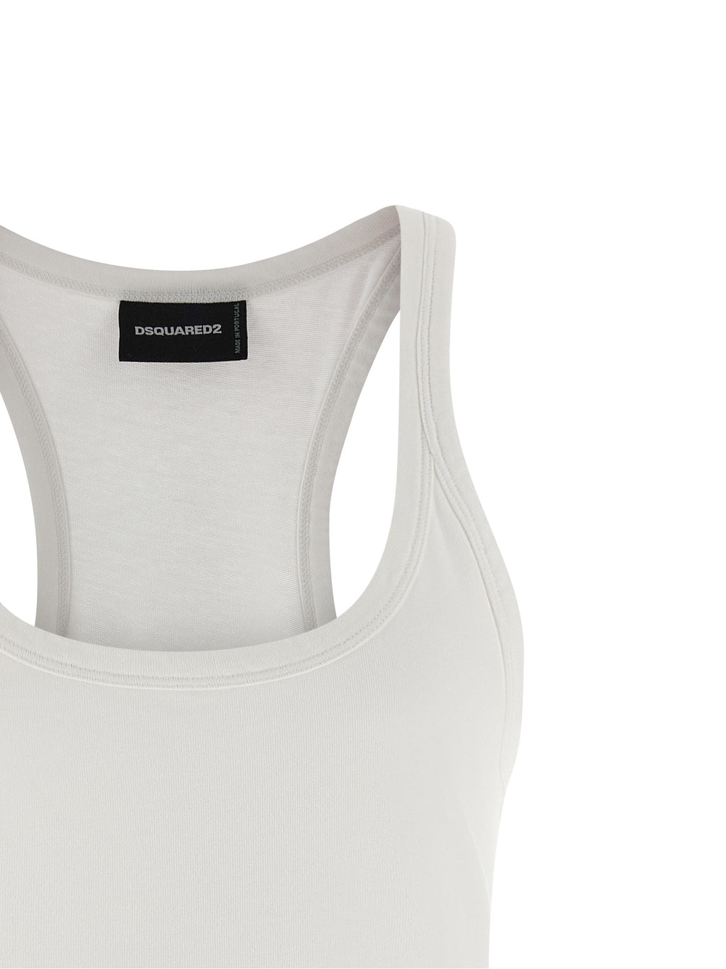 Dsquared² White Cotton Short Dress