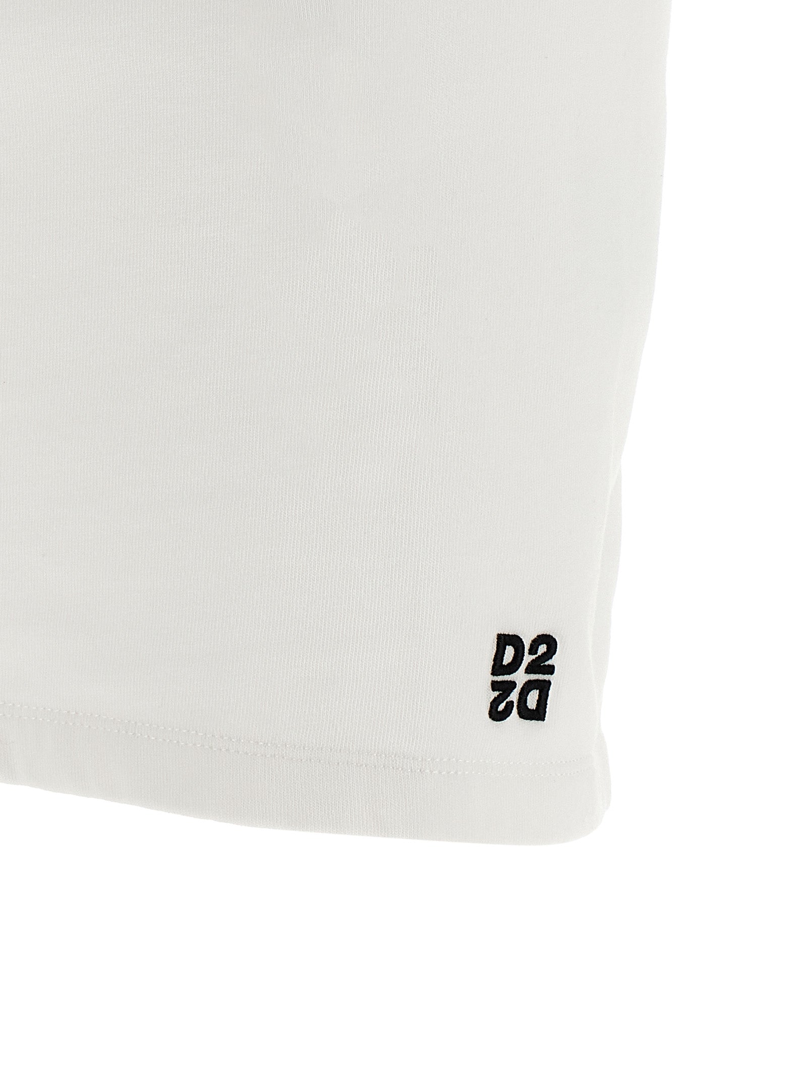 Dsquared² White Cotton Short Dress