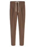 Brunello Cucinelli Brown Linen Casual Pants