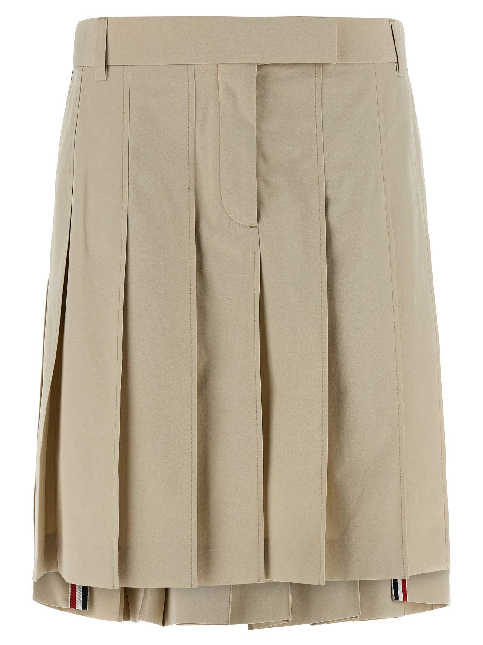 Thom Browne Beige Cotton Long Skirt