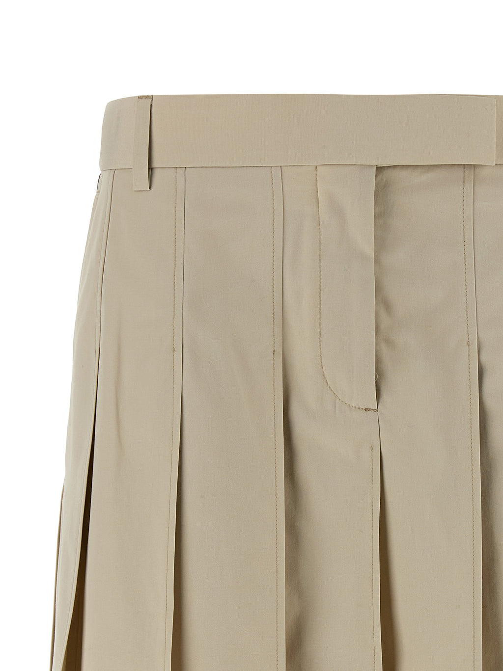 Thom Browne Beige Cotton Long Skirt