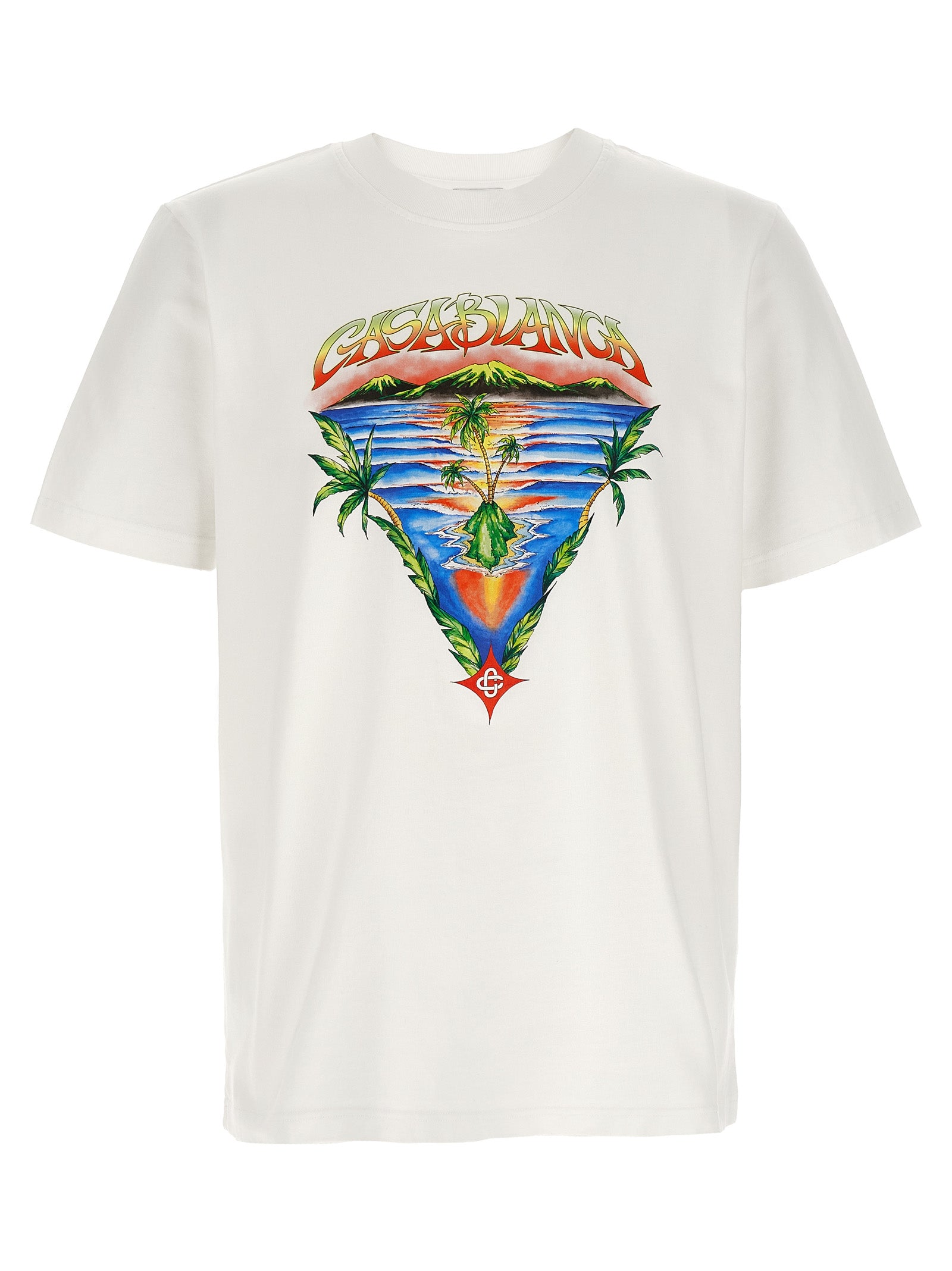 Casablanca White Organic Cotton T-Shirt