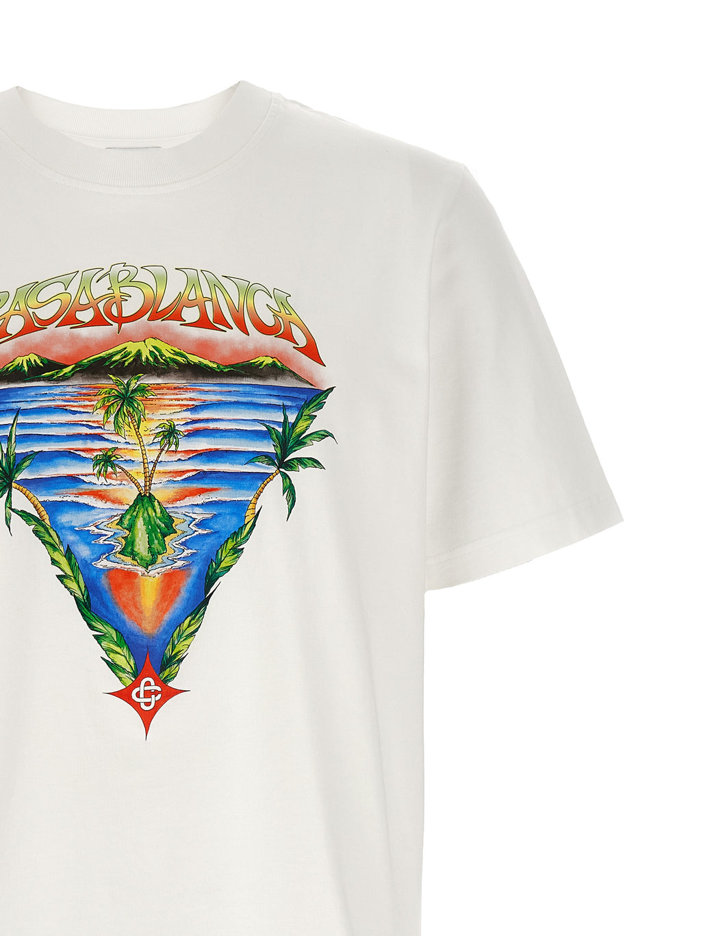 Casablanca White Organic Cotton T-Shirt