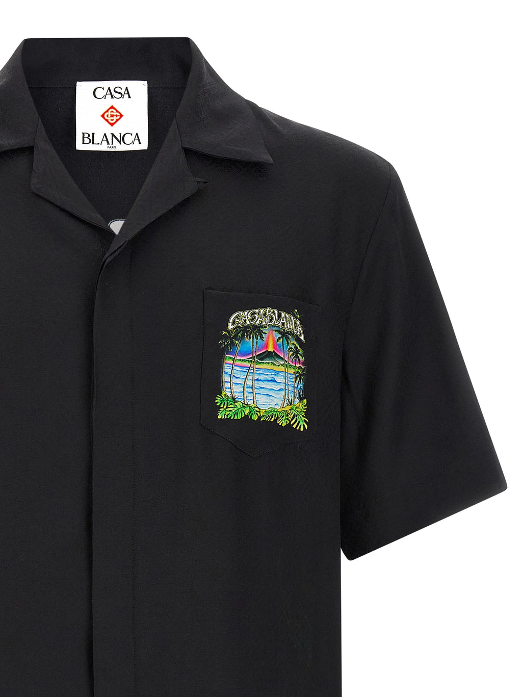 Casablanca Black Silk Blouse