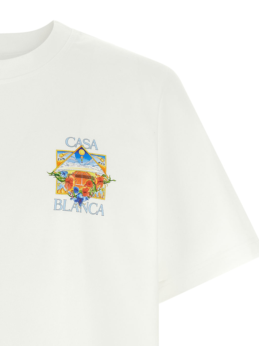 Casablanca White Organic Cotton T-Shirt