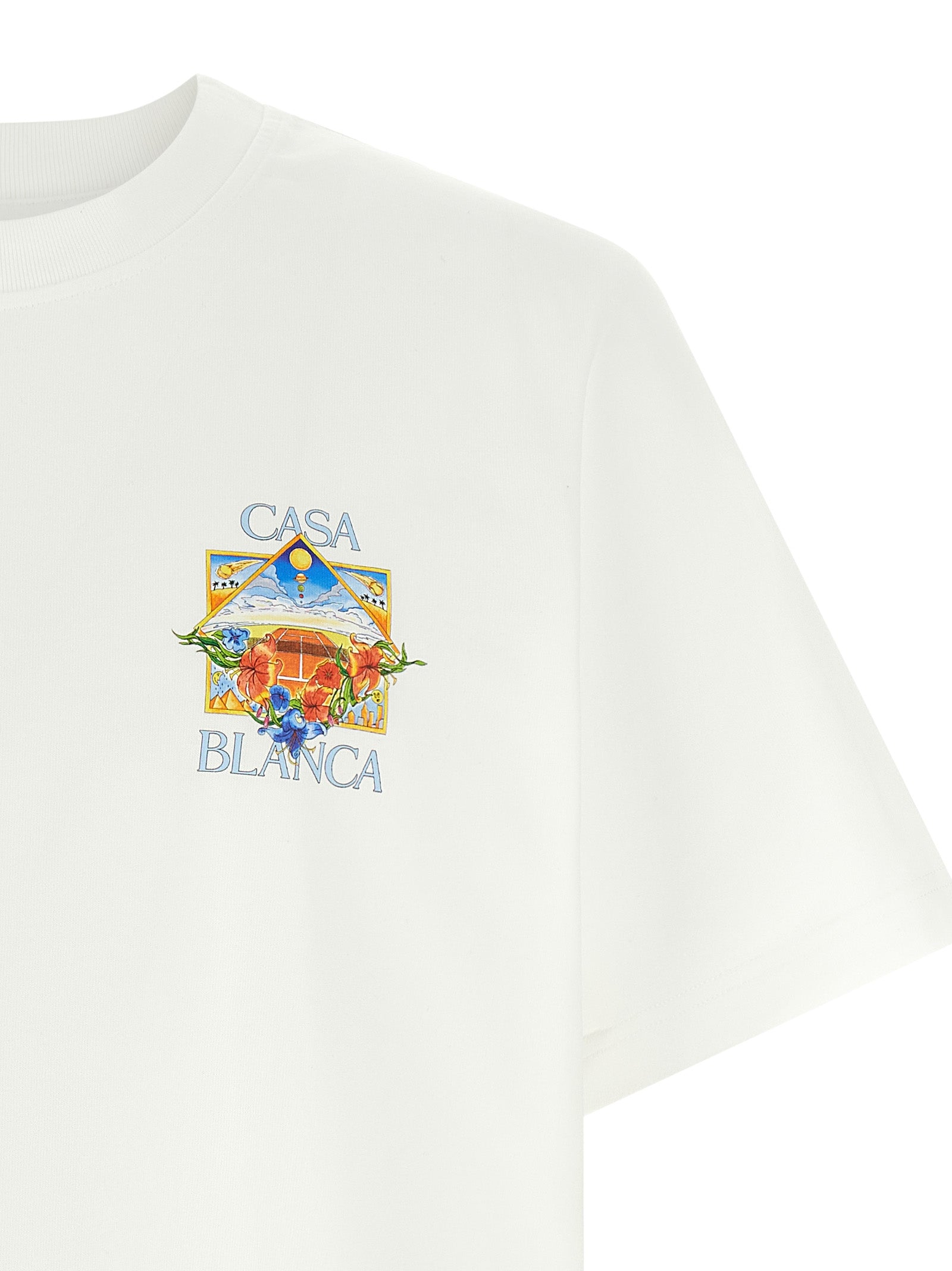 Casablanca White Organic Cotton T-Shirt