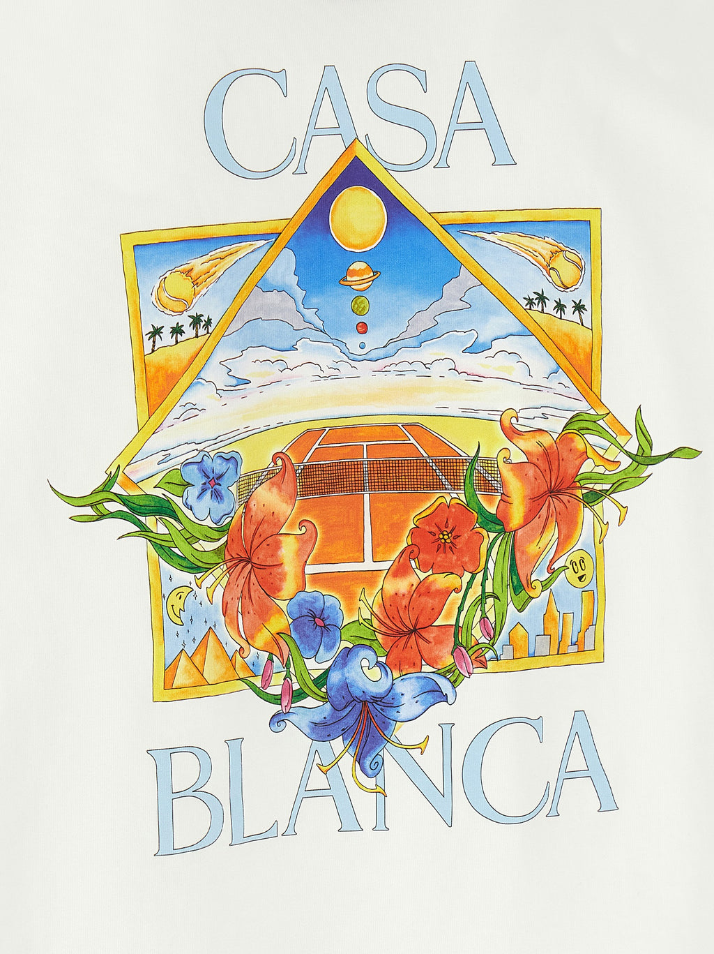 Casablanca White Organic Cotton T-Shirt