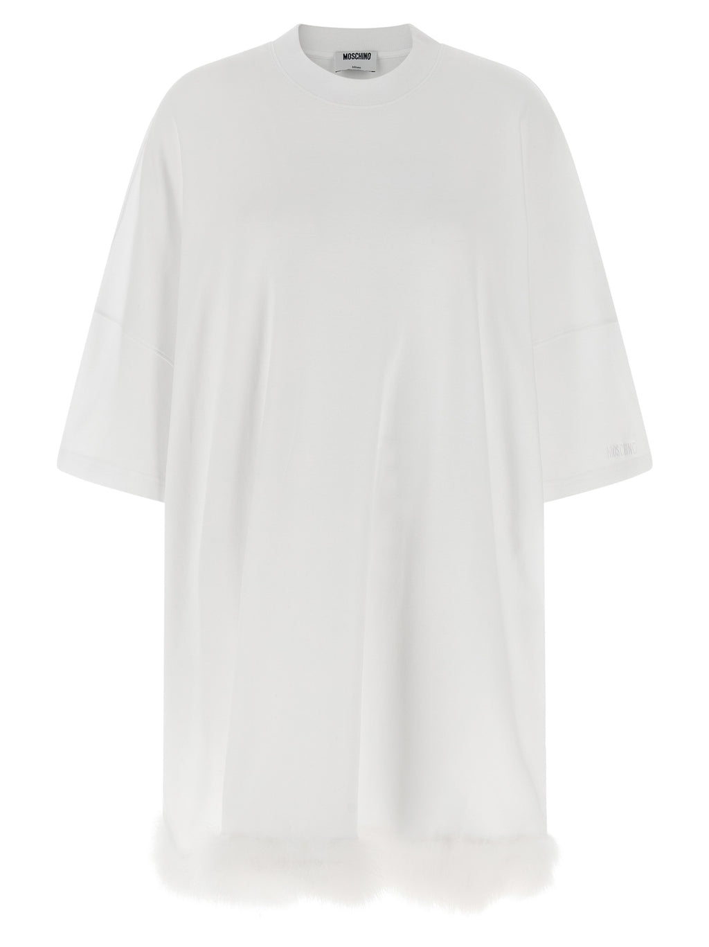Moschino White Cotton Short Dress