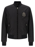 Dolce & Gabbana Black Polyamide Bomber