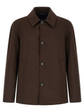 Herno Brown Polyester Full-Length Jacket