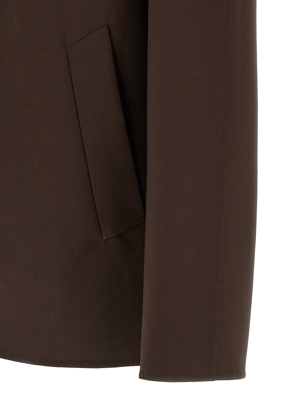 Herno Brown Polyester Full-Length Jacket