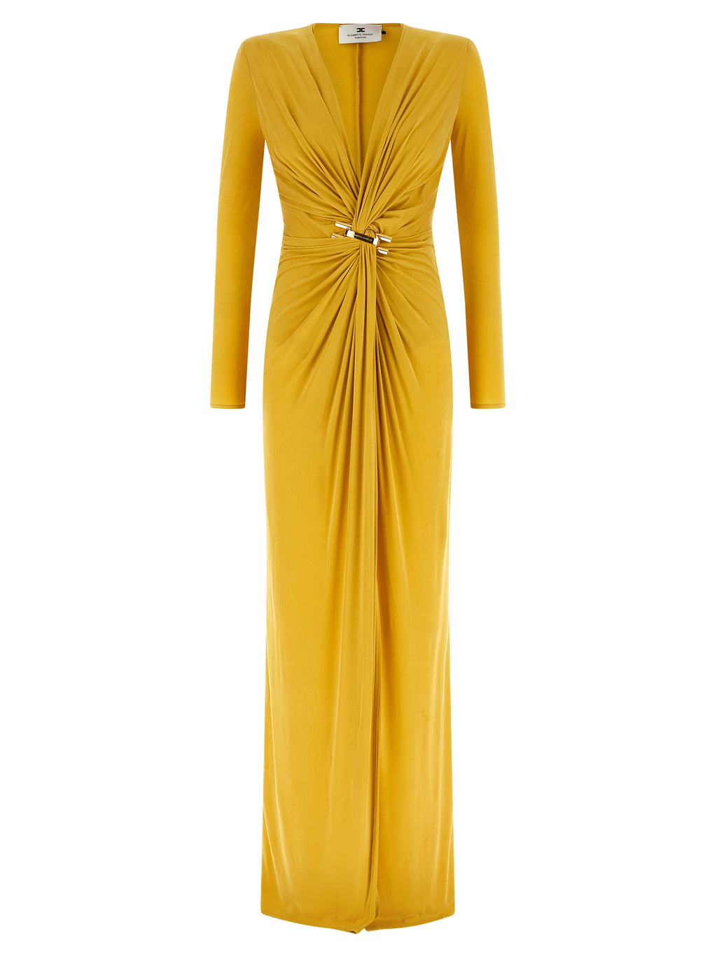 Elisabetta Franchi Bicolor Copper Long Dress