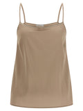 Peserico Brown Silk Blouse