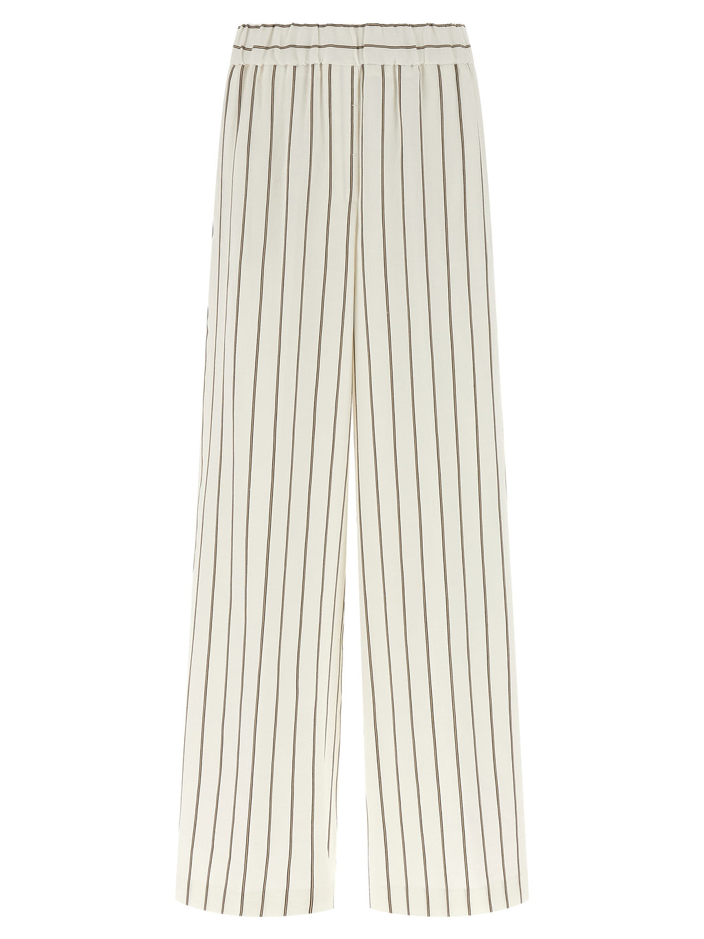 Peserico White Linen Casual Pants