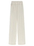 Peserico White Linen Casual Pants