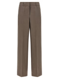 Peserico Brown Linen Pants