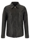 Rick Owens Black Lamb Leather Leather Jacket