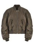 Rick Owens Gray Nylon Bomber
