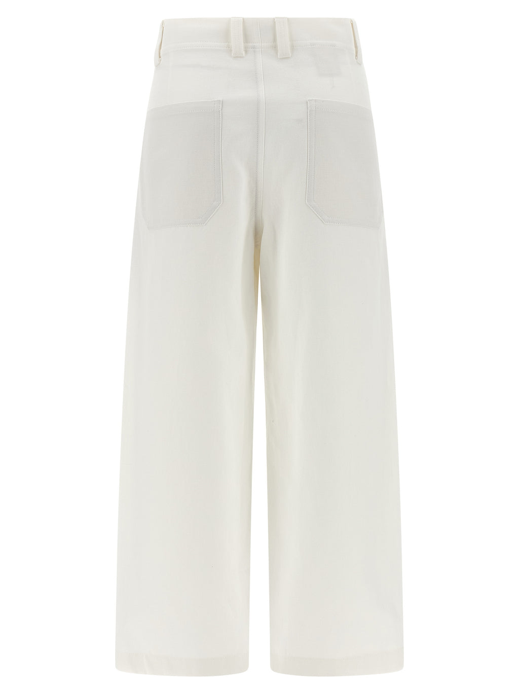 Brunello Cucinelli White Cotton Chino Pants
