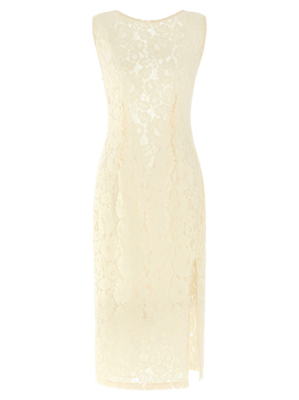 PINKO White Cotton Midi Dress