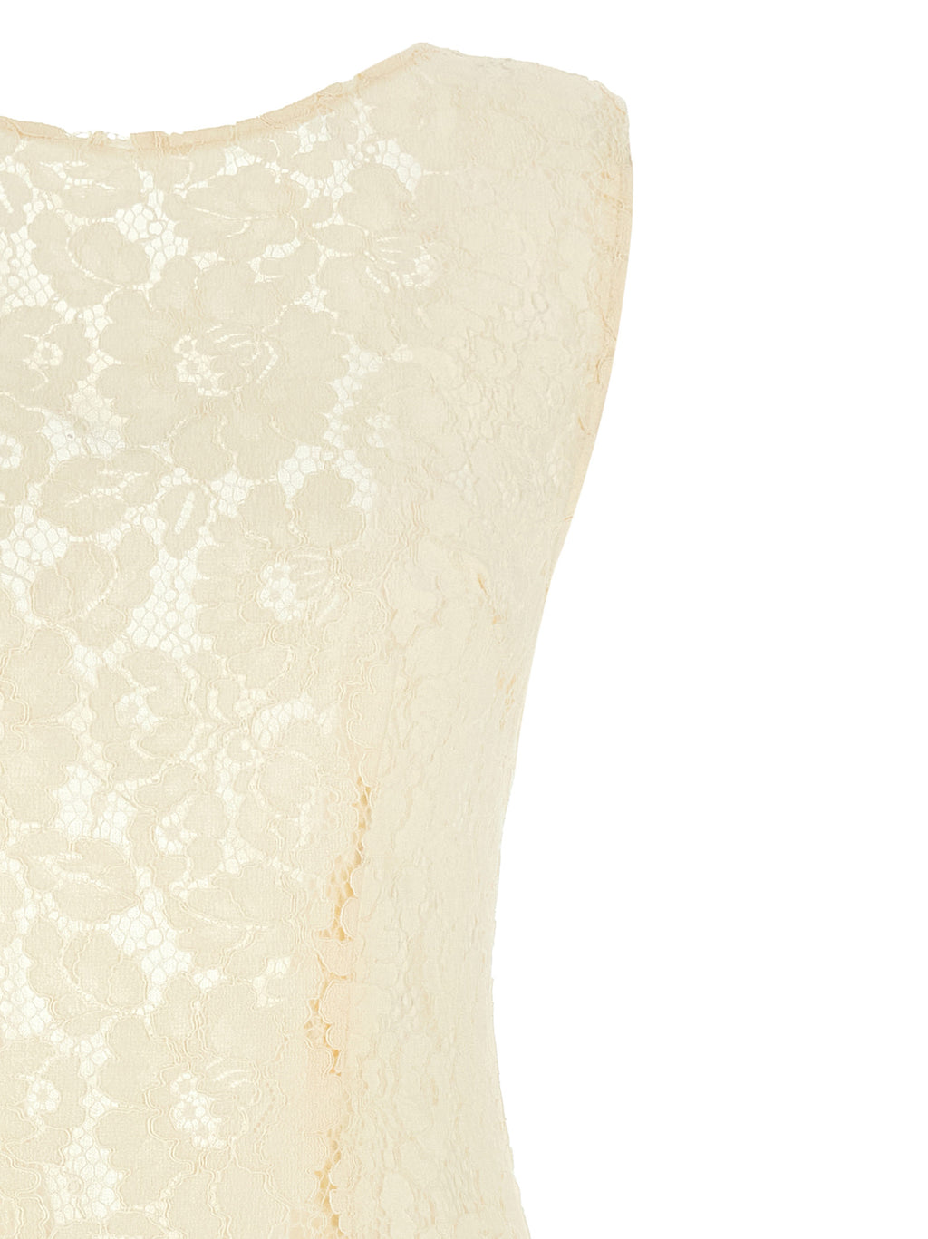 PINKO White Cotton Midi Dress