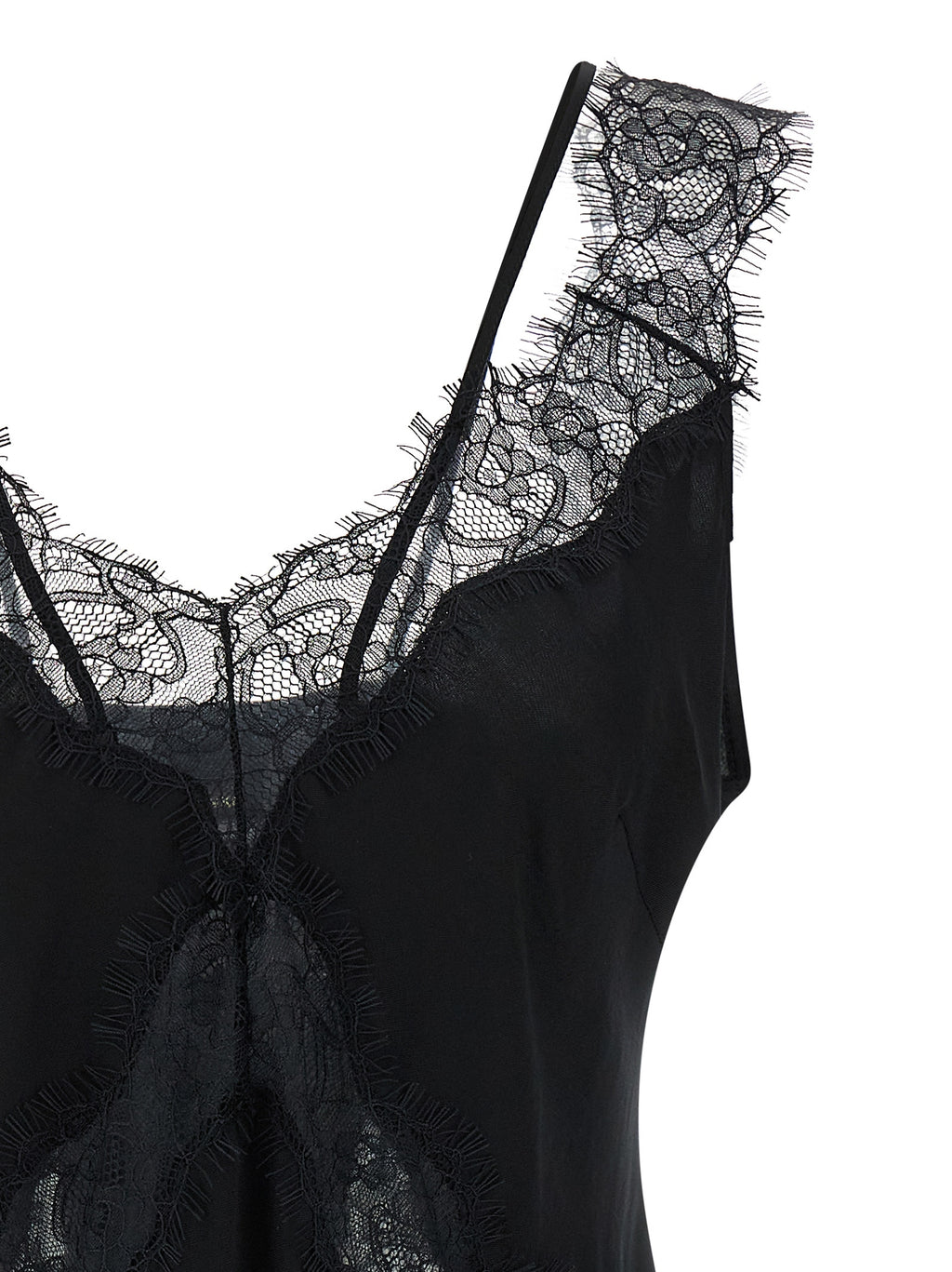 PINKO Black Viscose Sleeveles T-Shirt