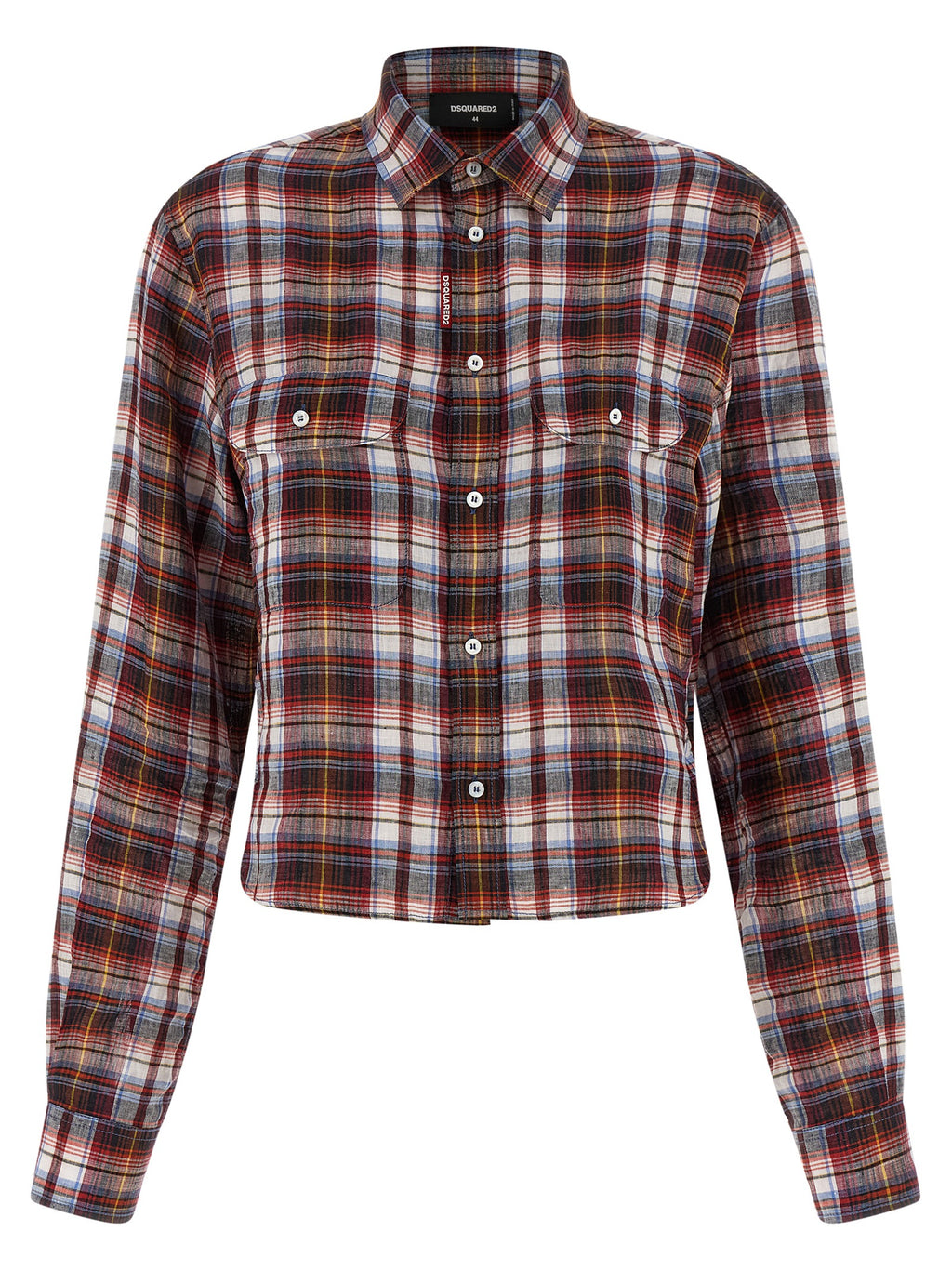 Dsquared² Multicolor Linen Blouse