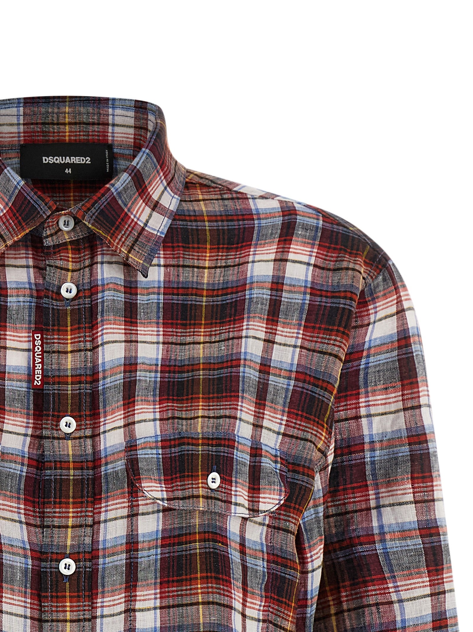 Dsquared² Multicolor Linen Blouse