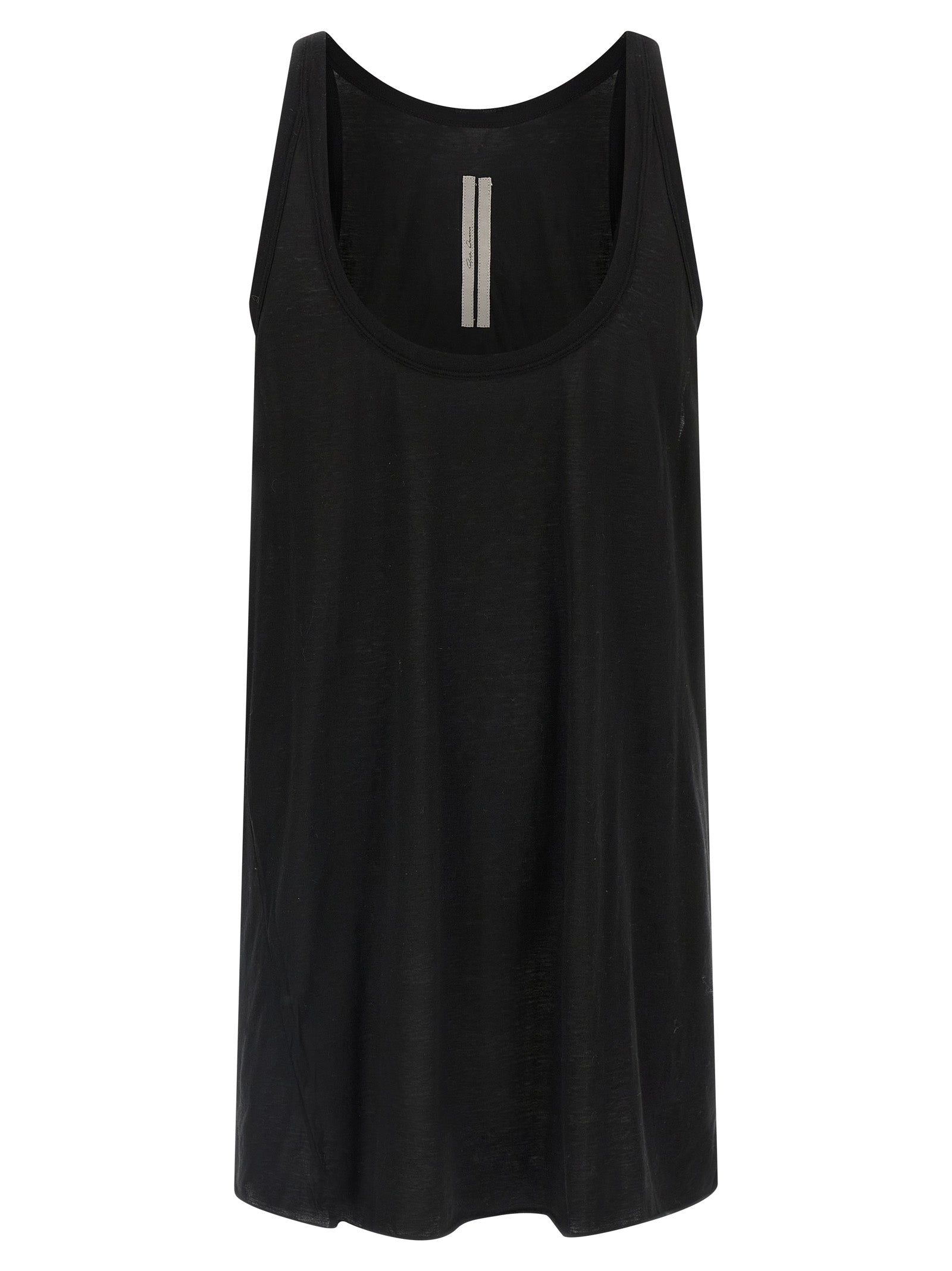 Rick Owens Black Cotton Tank Tops