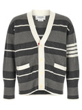 Thom Browne Gray Cotton Cardigan