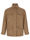 Herno Beige Wool Full-Length Jacket