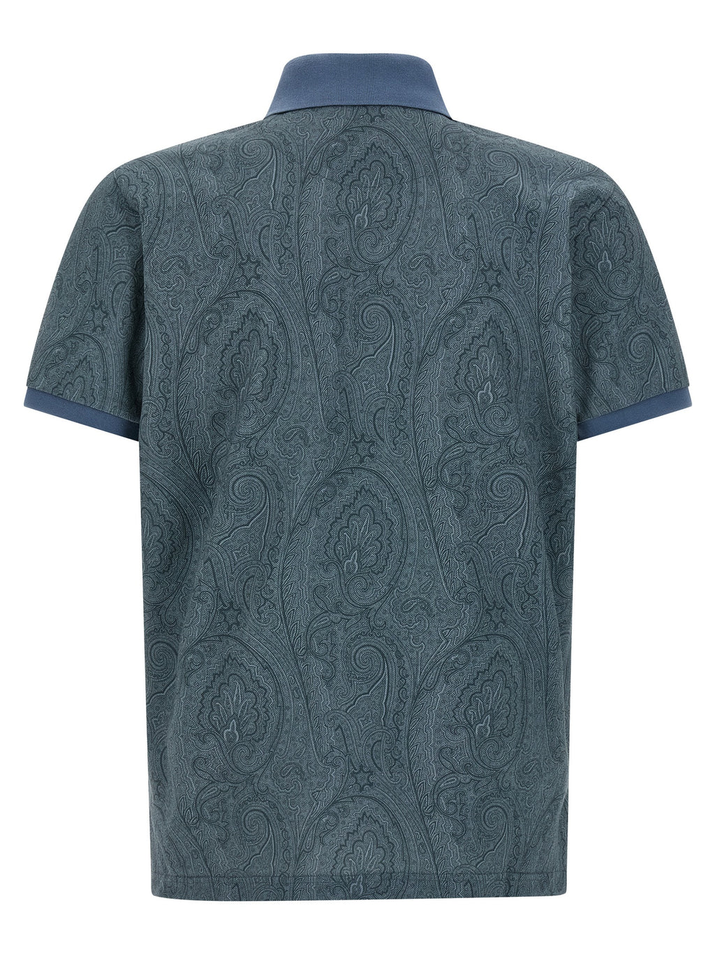 Etro Blue Cotton Polo Shirt