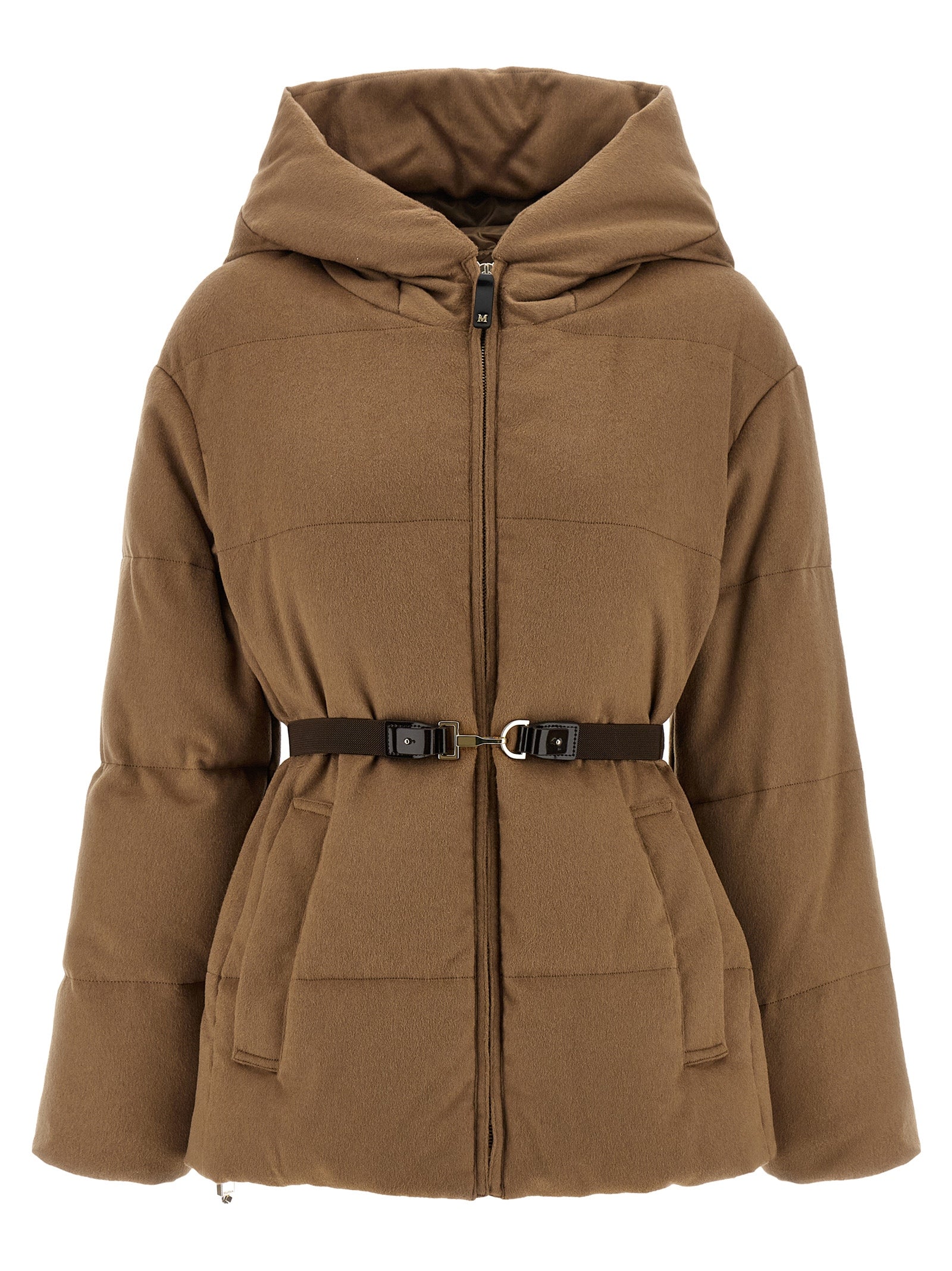 Max Mara Brown Camel Hair  Full-Length Jacket