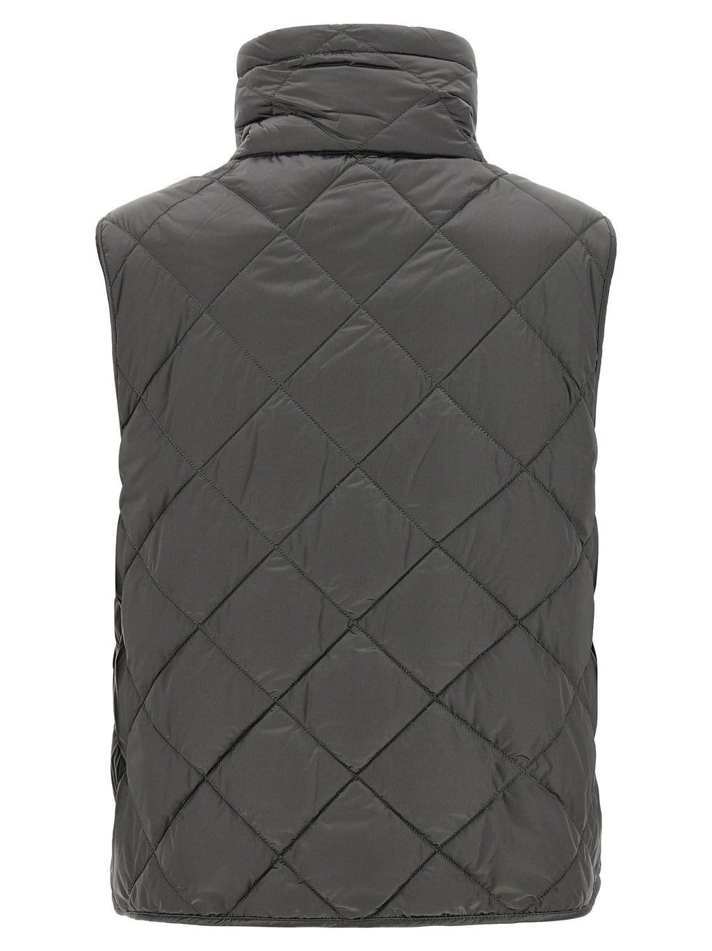 Max Mara Gray Polyamide Sleeveless Jacket