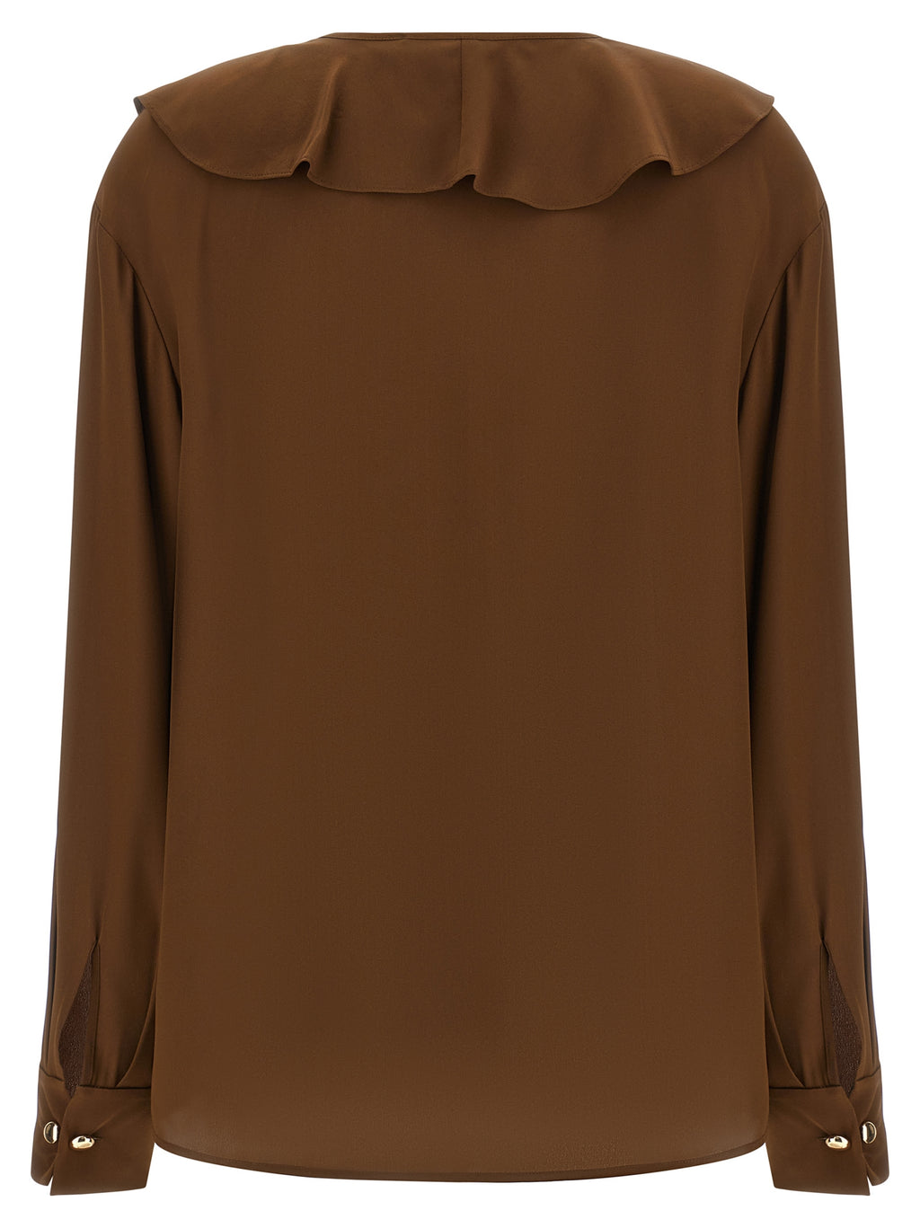 Max Mara Brown Silk Blouse