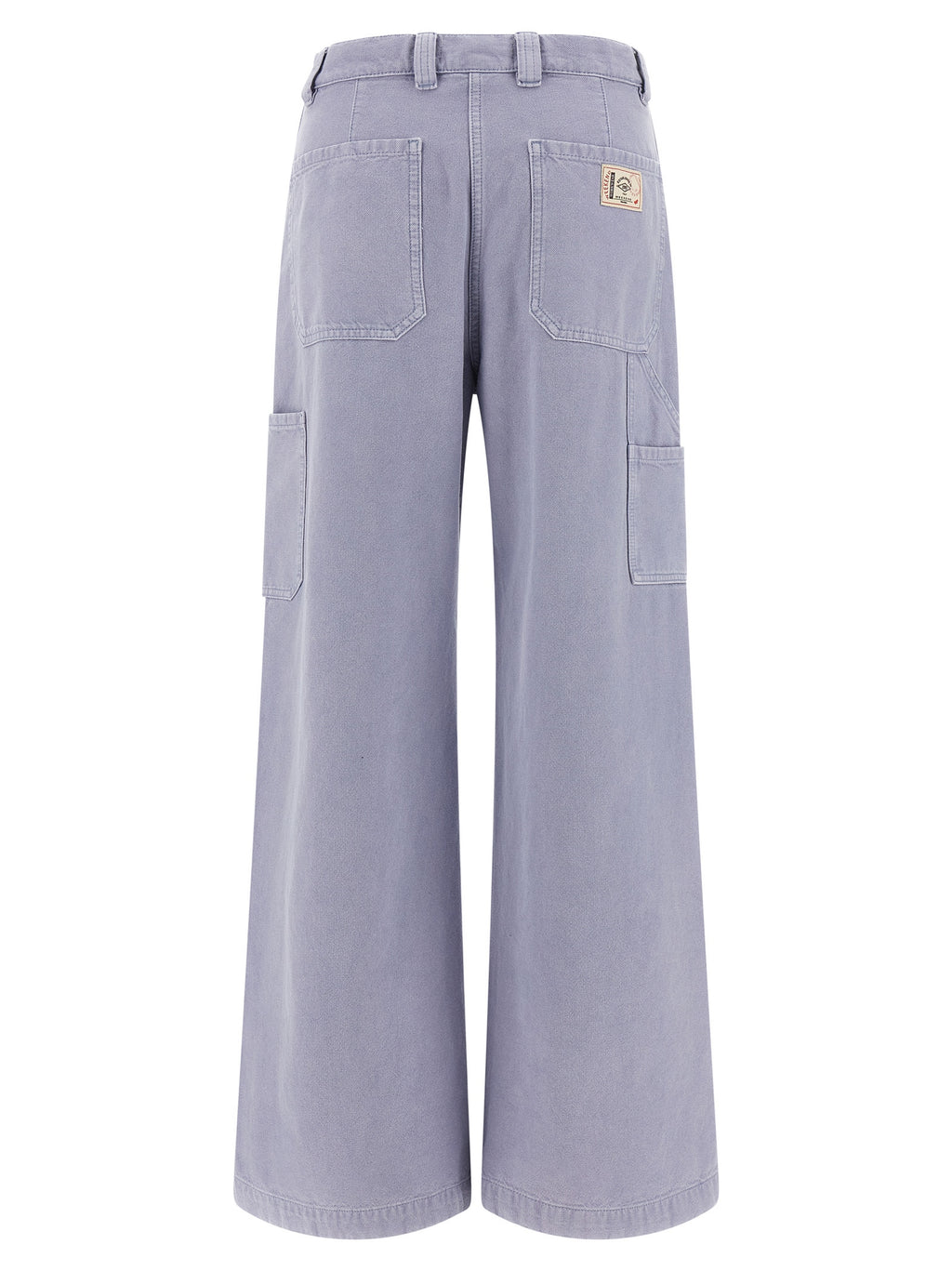 Max Mara Purple Cotton Casual Pants