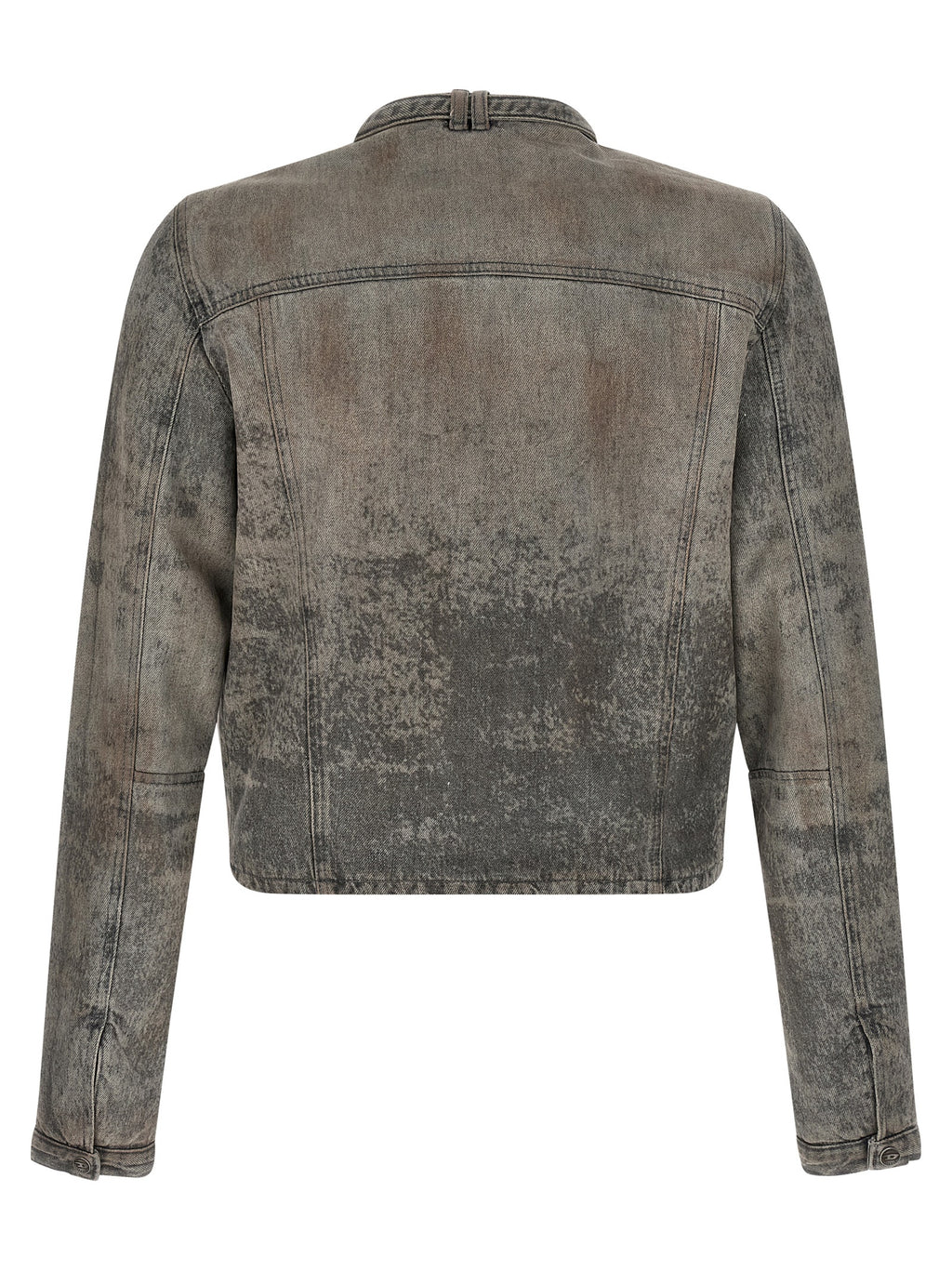 Diesel Gray Cotton Denim Jacket