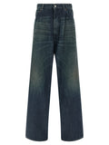 MM6 Maison Margiela Blue Cotton Jeans Denim